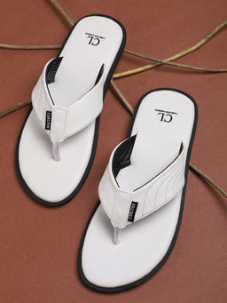 Carlton London - Solid White Sandals